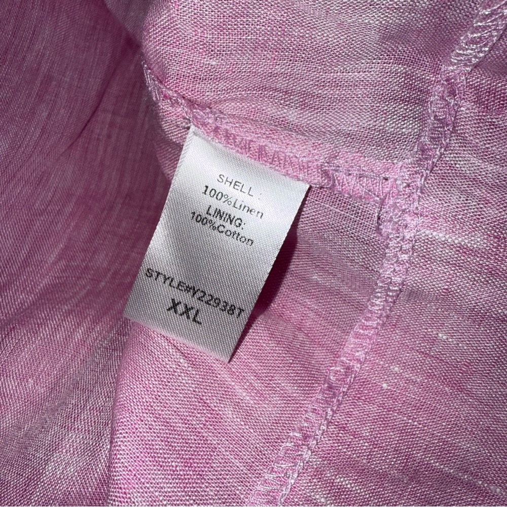 Pomander‎ Place Pink Sabella Dress Linen Maxi Size XXL NWT - Picture 7 of 8